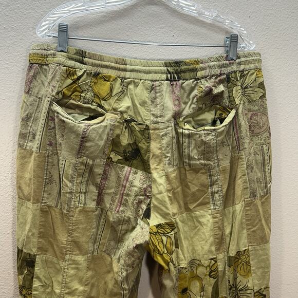 Anthropologie Jogger Pants Patchwork Hippie Boho Festival Indie Womens L Pull On - Picture 9 of 16